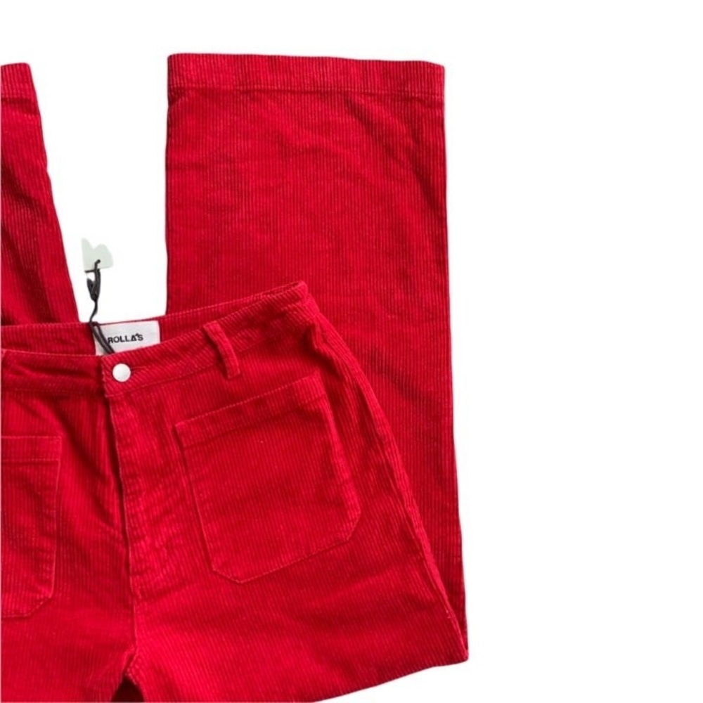 ROLLA’S Red Corduroy Wide Leg Pants